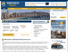 Tablet Screenshot of benidormvacaciones.com